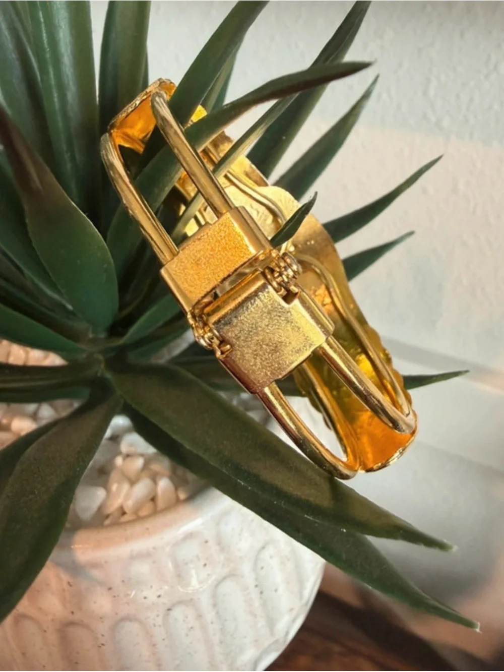 Vintage Cloisonné Clamp Bracelet